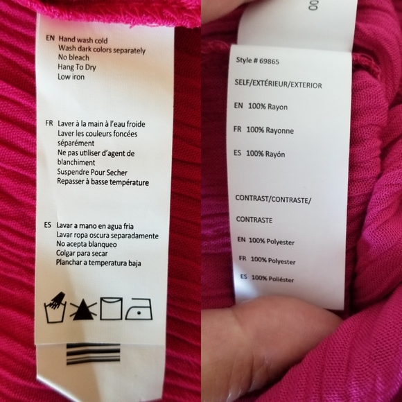 Pink Crochet Off Shoulder Lace Hem Blouse - Picture 6 of 8